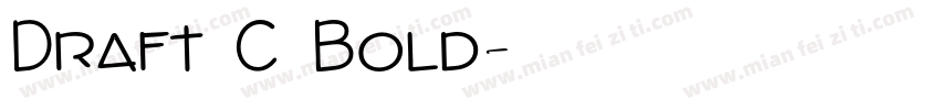 Draft C Bold字体转换